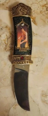  CUCHILLO FRANKLIN BRUCE LEE COMO NUEVO - con firma en hoja. ¡Auténtico!  Foto 1 de 4