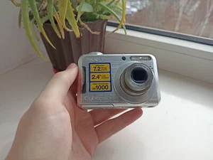 🔥Sony Cyber-shot DSC-S700 Silver 7.2MP digital compact camera🔥WORKing FULL Set - Picture 1 of 7