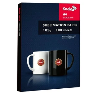 Papier à sublimation Koala 200 feuilles pour imprimante à encre à sublimation jet d'encre 8,3 x 11,7 A4 - Photo 1/6
