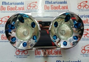 MASCHERA FARO 2 ALOGENO + 12 LED ANTERIOR FANALE CROMO YAMAHA NG NEXT GENERATI - Imagen 1 de 2