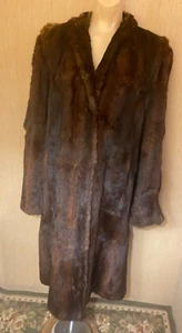 Vintage 60er Jahre eleganter Nerz Pelzmantel volle Länge Gr. M Carol Brent handgenäht - Bild 1 von 14