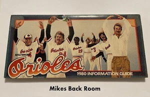 Vintage 1980 MLB BALTIMORE ORIOLES INFORMATION GUIDE NEW Old Stock NEVER OPENED - Picture 1 of 5