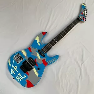 Guitarra Eléctrica Azul SHENFENG Madera Maciza Trémolo Negro Herrajes Logo Personalizado Envío Gratis - Imagen 1 de 16