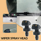 2pcs Universal Car Dual Holes Windshield Washer Nozzle Wiper Water Spray Jet Kit photo