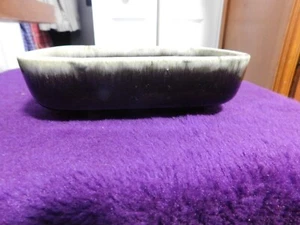 Vintage Hull Pottery F41 USA Brown Drip Glazed Rectangular Planter Dish Bowl - Bild 1 von 5