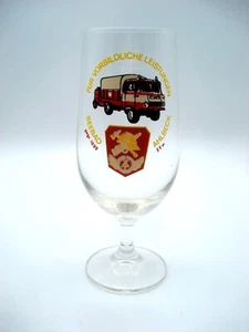 DDR Bierglas Glas Ehrengeschenk Für vorbildliche Leistungen FFw Seebad Ahlbeck - Picture 1 of 1