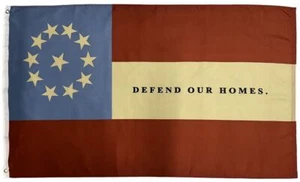 1st National Confederate 11 Star 3x5 Flag - Defend Our Homes - Picture 1 of 1