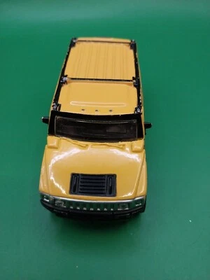 Maisto Hummer H2 1/46 Scale Yellow Diecast SUV Toy Truck - Image 1 of 4