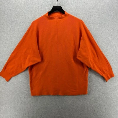Suéter Saturday Sunday Anthropologie Mujer Talla XL Naranja Algodón Manga Dolman Foto 1 de 4