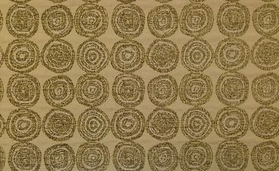WAVERLY CIRCLES MARRÓN CHENILLA JACQUARD TELA MULTIUSOS POR YARDA 58"W Foto 1 de 4