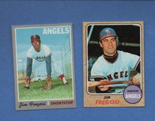 2 JIM FREGOSI CALIFORNIA ANGELS CARDS 1968 TOPPS #  170 & 1970 TOPPS # 570