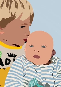 Personalised Family Portrait - Picture 1 of 2