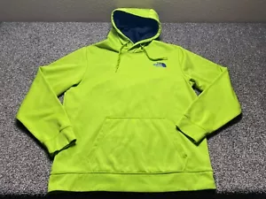 The North Face Hoodie Mens XL Lime Bright Green Fleece Pullover Sweatshirt - Picture 1 of 10