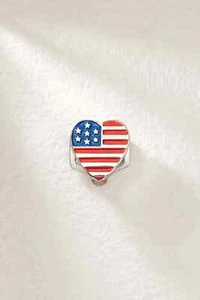Keep Collective BANDERA AMERICANA CORAZÓN encanto, retirado/¡NUEVO EN PAQUETE! - Imagen 1 de 3