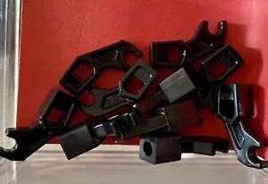 Lego Parts (10) Black Arm Mechanical, Exo-Force / Bionicle, Thick Support - Picture 1 of 1