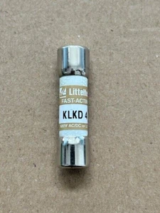 1 Stück Sicherung - KLKD4 - Littelfuse - Fuse - Fast Blow - 4A - 600V - Picture 1 of 2