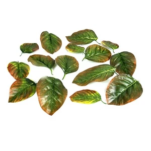 Set of 15 Artificial Large Rose Leaves - Decorative Faux Leaf Foliage Home Craft - Picture 1 of 6