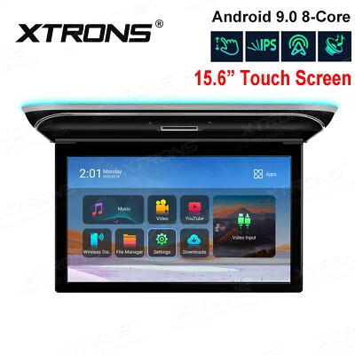 15.6" Touch Screen Android 9.0 8-Core Car Roof Overhead Monitor Wifi HDMI USB 8K - Image 1 of 4