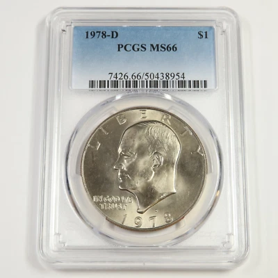 1978 D PCGS MS66 - Eisenhower IKE Dollar - $1 US Coin #51431A - Image 1 of 2