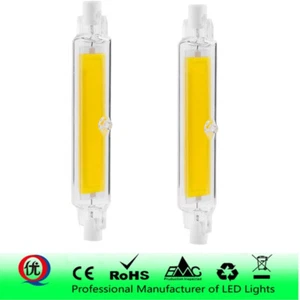 R7S LED Spotlight 118mm 20W COB Lamp Bulb Glass Tube Replace Halogen Lamp Light - Picture 1 of 10