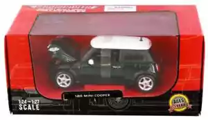 2001 Mini Cooper R50 R53 1/24 Scale Diecast Model by Maisto - DARK GREEN w/ BOX - Picture 1 of 9