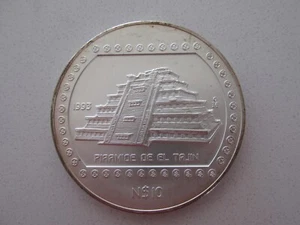 1993 Mexico .999 Silver "Pyramid De El Tajin" 5 Troy Ounces - Picture 1 of 2