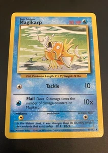 Pokémon Karte TCG Magikarp Basisset ungewöhnlich 35/102 1999 WOTC. - Bild 1 von 2