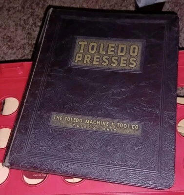 Toledo Ohio Machine & Tool Catalog Antique Presses Machinery Dies SHEET METAL - Image 1 of 4