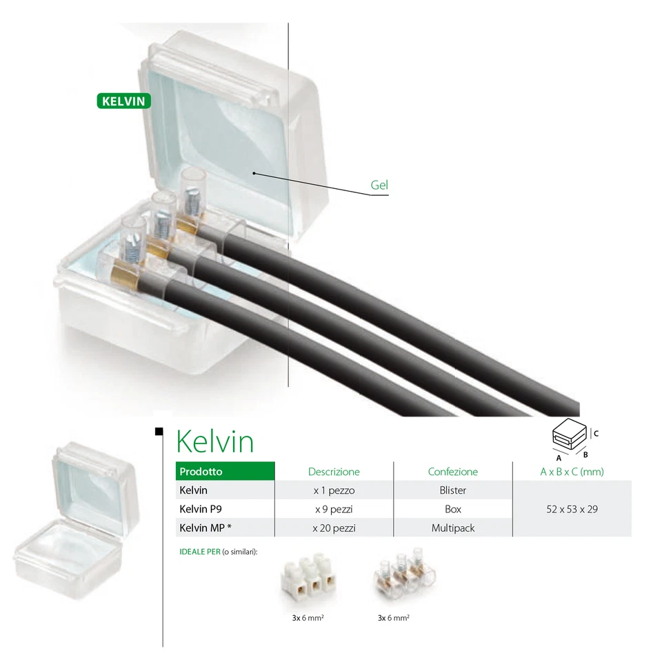 BAR GEL COVER LINE PROTEZIONE MORSETTI CONNESSIONI CAVI IPX8 1 PEZZO - RAYTECH K - Immagine 1 di 1