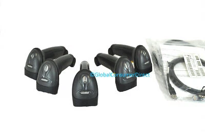 LOT OF 5x Symbol Motorola LS2208-SR20007 1D Laser Barcode POS Scanner +NEW USB - Image 1 of 4