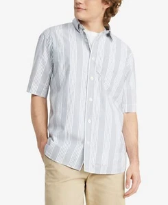 Tommy Hilfiger Men's Chambray Stripe Short Sleeve Shirt Multi Small NWT $85 - Picture 1 of 1