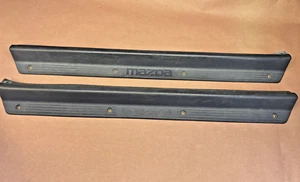86 Mazda RX7 Side Door Sill Scuff Plate BLUE Left Right Side Pair "READ" 86-91 - Picture 1 of 20