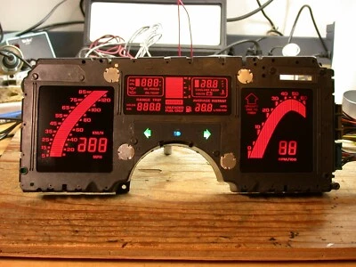 Corvette Dash Cluster 1984-1989 monocromo rojo color lente kit de actualización Foto 1 de 2