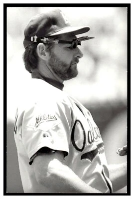 Postal de béisbol vintage de Carney Lansford (1992) Oakland Athletics RD14 Foto 1 de 2
