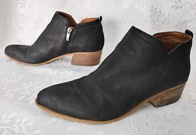 Botas estilo vaquero al tobillo LASLO FRANCO SARTO para mujer talla 10 M cuero nobuck negro Foto 1 de 4