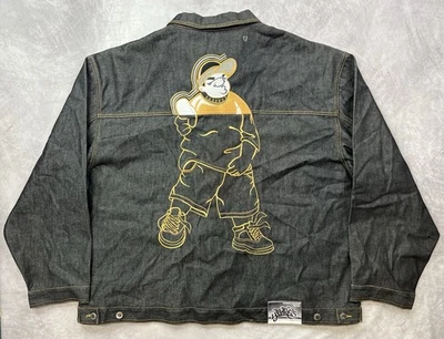 Vintage Y2K Deadstock South Pole Denim Jacket Embroidered Art 3XL Skate Jnco NWT - Image 1 of 4