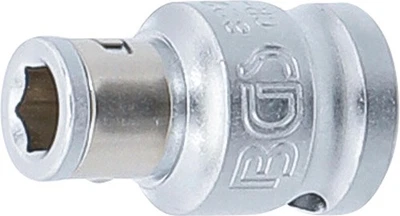 BGS Bit-Adapter mit Haltekugel | Innenvierkant 10 mm (3/8") | Innensechskant ... - Bild 1 von 3
