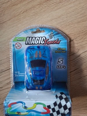 Magic Tracks Blaues Race Car mit 5 LED's - Bild 1 von 4
