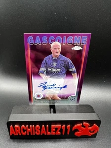 2024-25 Topps Chrome UEFA - Paul Gascoigne Auto Magenta Refractor /75 - Picture 1 of 3