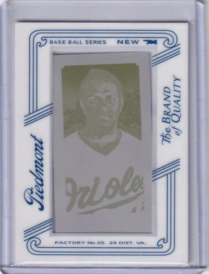 2010 Topps T-206 BRIAN ROBERTS Yellow Printing Plate 1/1 #105 Orioles - Image 1 of 2