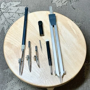 Dietzgen Drafting Tools Compass Lead And Straight Line Pens Set Germany - Picture 1 of 5