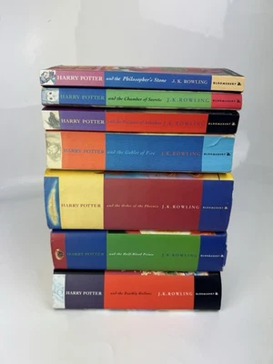 Harry Potter Book Set 1-7 Bloomsbury Collection Some 1st Edition Hard & Paperbac - Image 1 of 4