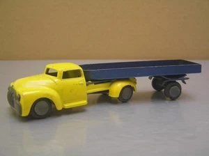 Tekno 776 Dodge Flat Trailer Truck two-tone made in Denmark Excellent Condition - Picture 1 of 11