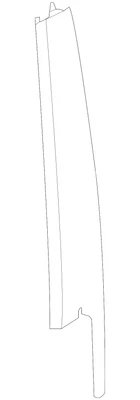 Genuine Land Rover Range Rover Front Molding LR034048 - Image 1 of 2