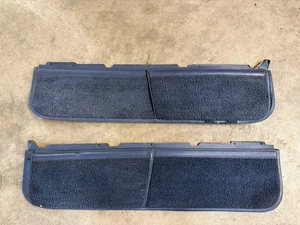 80-86 Ford Truck Bronco DOOR PANEL Map Pockets Blue OEM Pair 1980-1986 - Picture 1 of 4