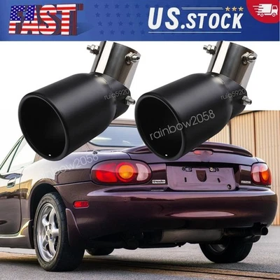 Car Rear Exhaust Pipe Tip Stainless Steel Muffler Tailpipe For Mazda MX-5 Miata - Image 1 of 4