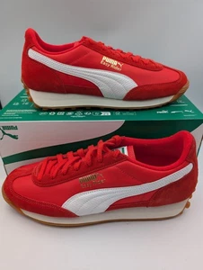 Sneakers Puma Easy Rider vintage rosso bianco anni 70 80 nuove con scatola taglia UK 9 - Foto 1 di 8