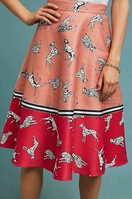Falda Anthropologie Hutch nueva con etiquetas dálmata para mujer línea A talla 4 Foto 1 de 4