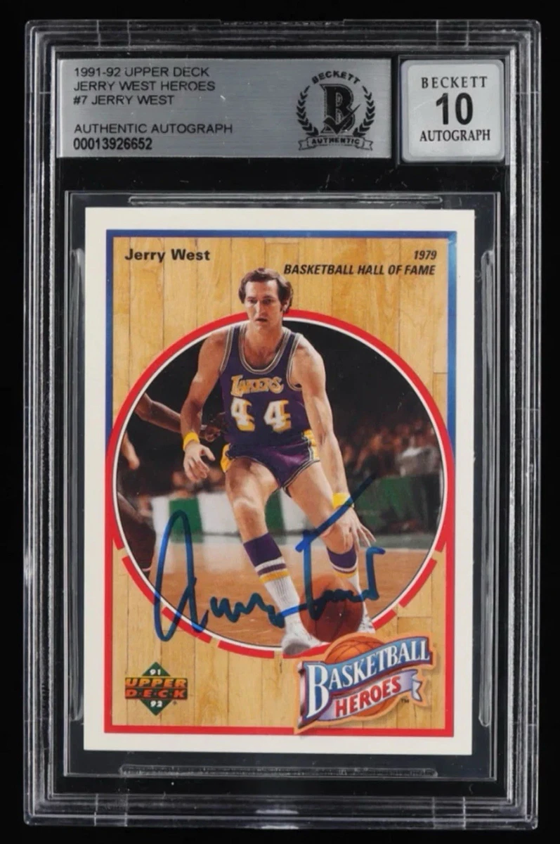 その他 Jerry West Auto upper deck Upper Deck Authenticated Lands Jerry West