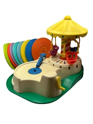 Fisher Price Little People Merry Go Round 1980 de colección cambio de afinador 8 discos Foto 1 de 4